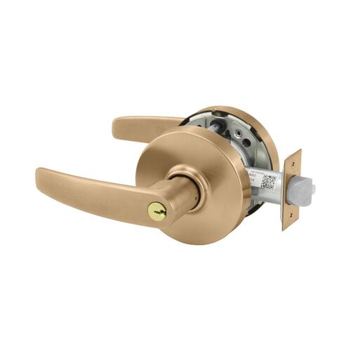 KIT - 10X-Line Entry B Lever, LA Keyway 1-Bitted, 2-3/4" Backset, Grade 1, ANSI Strike, 612/US10 Satin Bronze