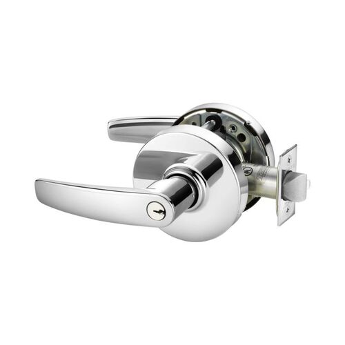 Cylindrical Lock Bright Chrome