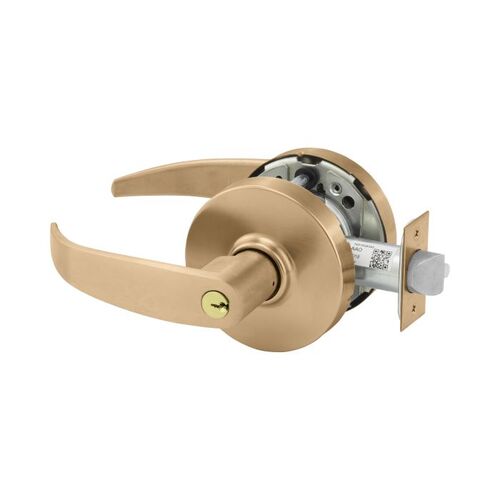 KIT - 10X-Line Entry P Lever, LA Keyway 1-Bitted, 2-3/4" Backset, Grade 1, ANSI Strike, 612/US10 Satin Bronze