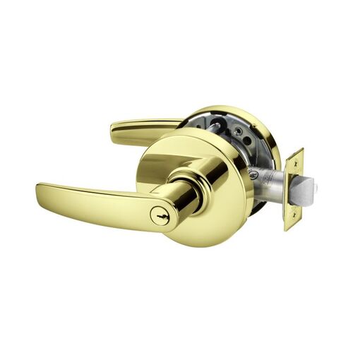 Cylindrical Lock Bright Brass