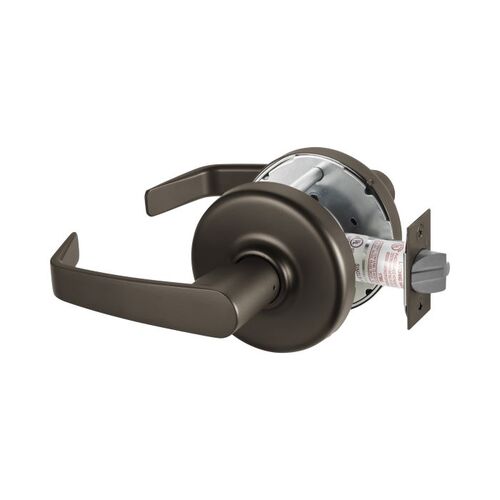 Zinc Newport Lever and D Rose Passage Grade 1 Extra Heavy Duty Cylindrical Lever Lock Dark Bronze Finish