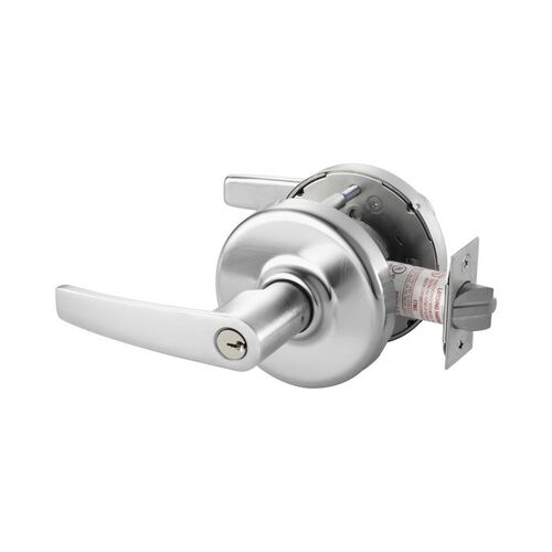 Zinc Armstrong Lever and D Rose Double Cylinder Communicating Grade 1 Extra Heavy Duty Cylindrical Lever Lock L4 Keyway Satin Chrome Finish