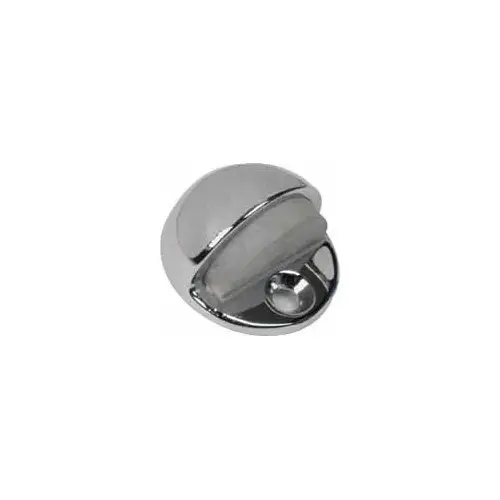 Half Dome Door Bumper, Polished Chrome