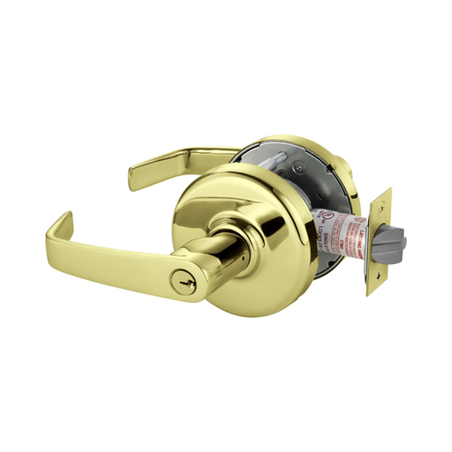 Cylindrical Lock Bright Brass