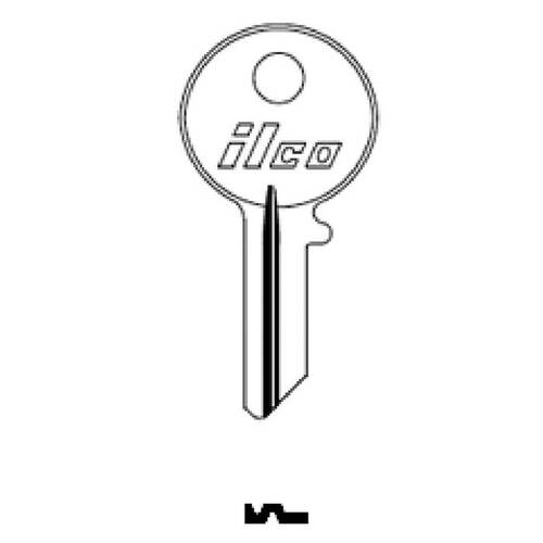 Chicago KP2 Blank Utility Key Silver