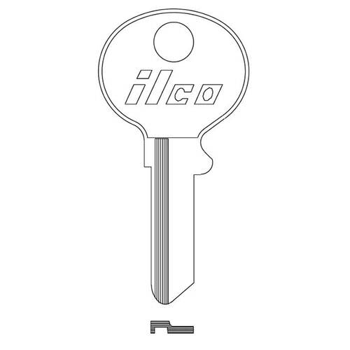 ILCO KEY BLANK NP ILCO KEY BLANK NICKEL PLATED