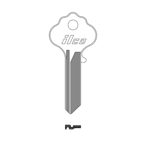 IN3 Blank Utility Key Silver - pack of 10