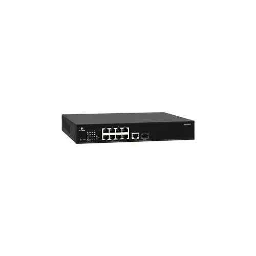 EtherWAN Systems EX19082 Smart Managed 10-Port Gigabit PoE Ethernet Switch (8+2)