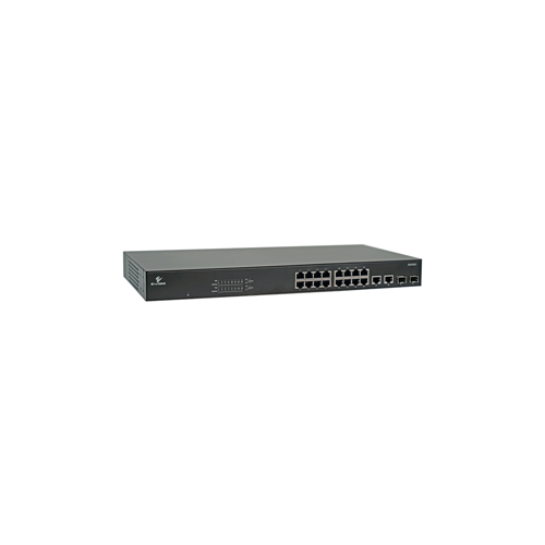 Unmanaged 16-Port Gigabit PoE Ethernet Switch with 2-Port SFP and 2-Port RJ45