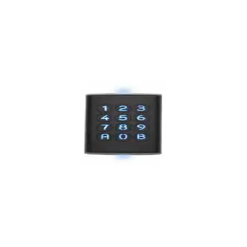 Krypto Series Proximity Reader and Keypad, Bluetooth, Single Gang Fit, Compatible with Atrium (A22K Controller and BT App) and Krypto Mobile Pass, OSDP-2 Compatible, 13.56 MHz, DESFire EV1/EV2, NFC, 2" Range, 12VDC, Black Body