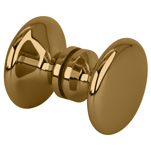Gold Plated Traditional Style Back-to-Back Shower Door Knobs