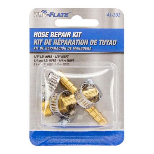 Tru-Flate 41-303 Air Hose Repair Kit For Male Hose Fitting 1/4"