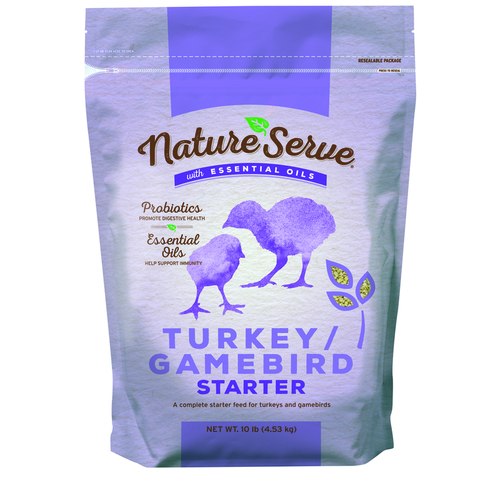 NatureServe 290003 Grower/Starter Feed Crumble For Turkey/Gamebird 10 lb