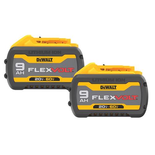 Battery Combo Pack 20V-60V MAX FLEXVOLT 9 Ah Lithium-Ion 9Ah 20V / 3Ah 60V