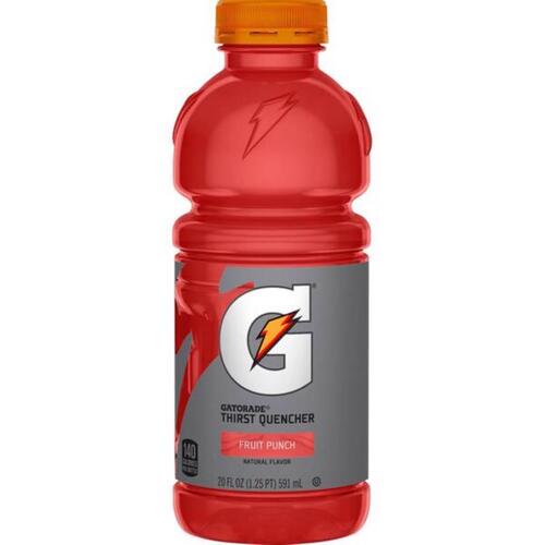 Thirst Quencher Sports Drink, Liquid, Fruit Punch Flavor, 20 oz Bottle - pack of 24