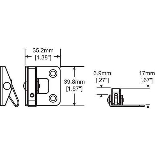 White Single Action Single/Double Hung (WOCD) Window Opening Control Device Reverse Retro Angel Ventlock