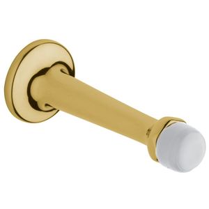 Wall Door Bumper, Polished Brass