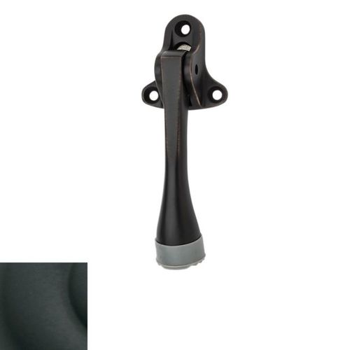 5" Lever Door Holder Satin Black Finish