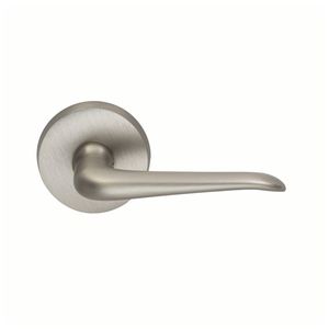 42 Lever with 2-5/8" Rose Privacy with 2-3/8" Backset, Full Lip Strike, 1-3/8" Door Satin Nickel Finish