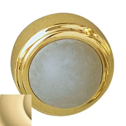 Convex Wall Bumper Unlacquered Brass Finish