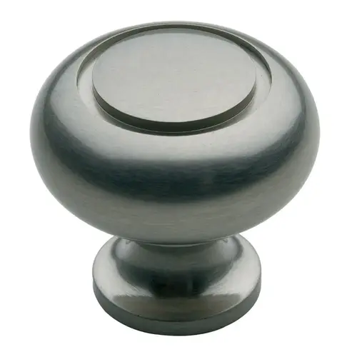 1-1/4" Deco Knob Satin Nickel Finish