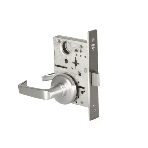 Mortise Lock Passage 15 Lever with H Rose Right Hand Satin Chrome Finish