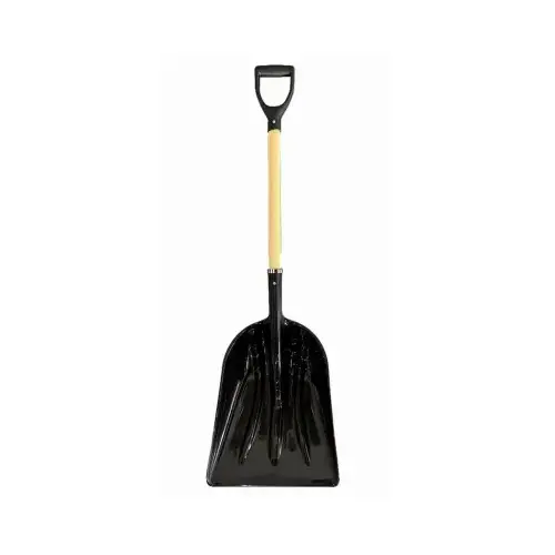 Plastic Grain Scoop, Wood D-Handle