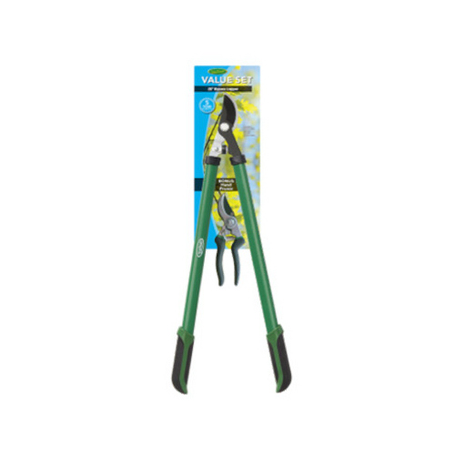 Woodland Tools 50-7017-100 Lopper & Pruner Set, Soft Grip Handles