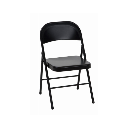 DOREL HOME FURNISHINGS 14-711-BLK4TV BLK STL Fold Chair