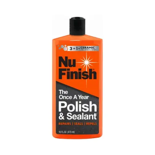 NU FINISH NWXPCRB-1US Once a Year Car Polish and Sealant, 16 oz. Bottle