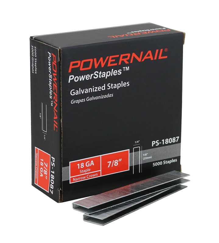 Powernail PS18087-10PK-XCP10 PowerStaples PS18087 Fine Wire