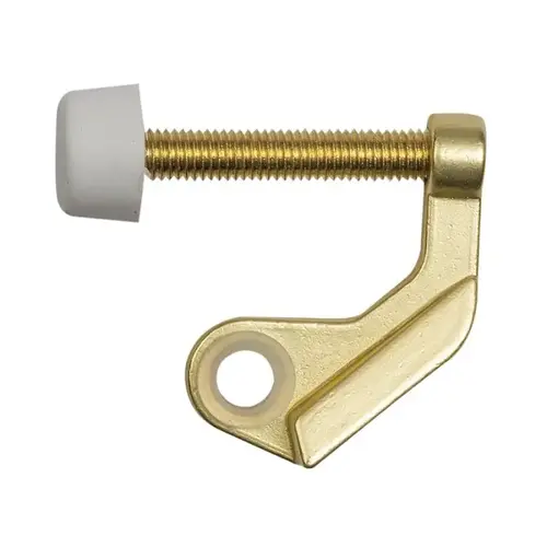 DS11 SB Hinge Door Stop, Zinc, Satin Brass