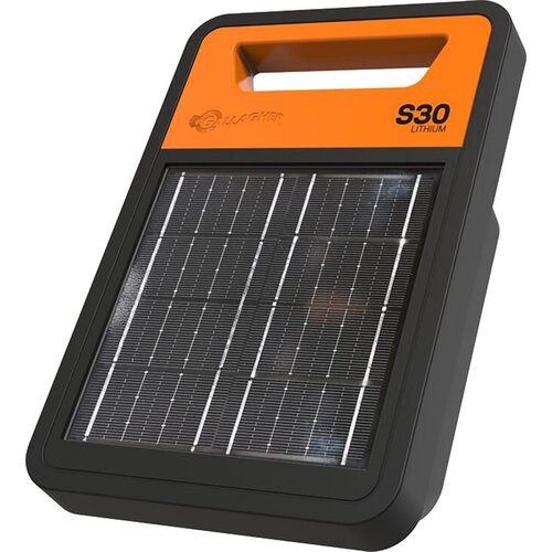 Gallagher G350414 Solar Fence Energizer, 9.3 kV Output, Lithium Iron Phosphate Battery, 20 miles Fence Distance