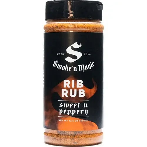 Rub Seasoning, Peppery, 12.5 oz