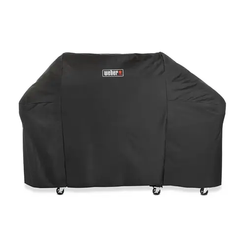 Grill Cover, 77 in W, 30 in D, 50 in H, Polyester Black