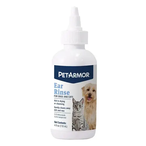 SERGEANT'S PET 02697 Ear Rinse, Liquid, 4 oz Squeeze Bottle