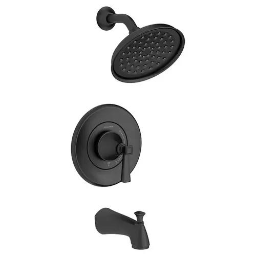 American Standard 1013932430 Glenmere Single-Handle Tub & Shower Faucet, Spout & Showerhead, Matte Black