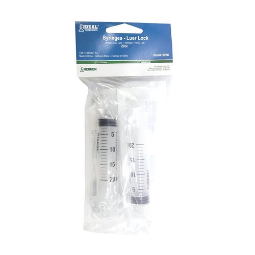 Livestock Syringe, Disposable, 20 cc - pack of 4