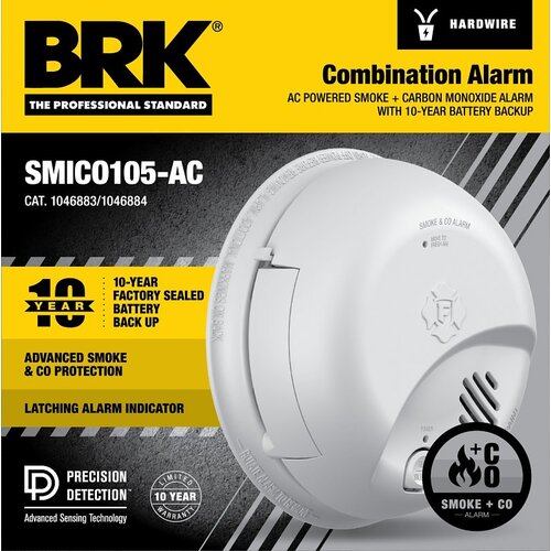 BRK 1046884 SMOKE&CRBN MONO OX ALARM AC/DC