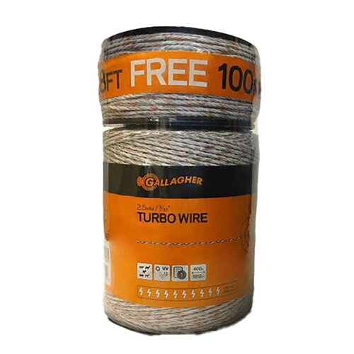 Turbo Wire, Metal Conductor, Ultra White, 1312 ft L