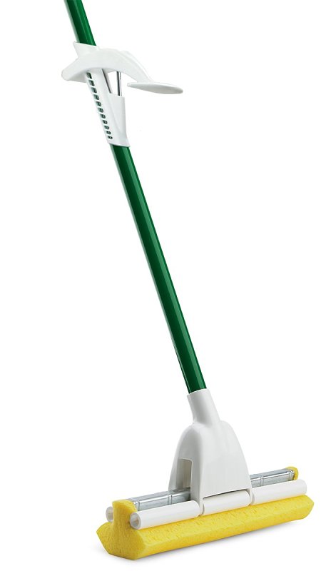 The Libman Company 2016 Roller Mop, 51 in OAL, Synthetic Mop Head, Steel Handle