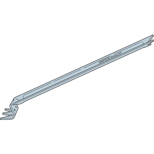 NCA Nailless Compression Bridging, 15-1/4 in L, 0.69 in W, 2 x 8, 2 x 14 in Post/Joist Galvanized