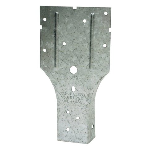 Stud Plate Tie, 20 ga Gauge, Steel, Galvanized/Zinc