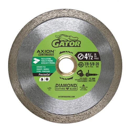 Continuous Rim Saw Blade PreciseCut 4-1/2" D X 5/8 and 7/8" Diamond