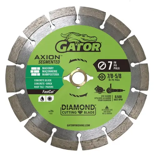 Segmented Rim Saw Blade FastCut 7" D X 5/8 and 7/8" Diamond