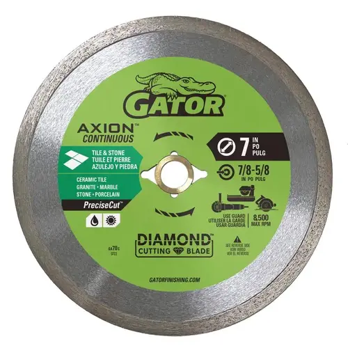 Continuous Rim Saw Blade PreciseCut 7" D X 7/8-5/8" Diamond