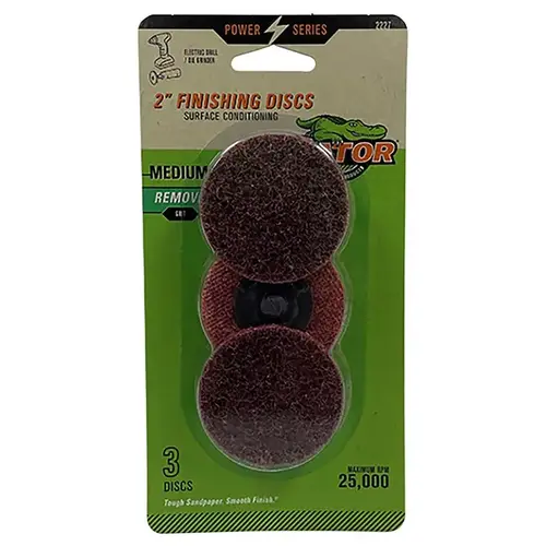 Surface Conditioning Disc Power Series 2" Zirconia Aluminum Oxide Twist and Lock 80 Grit Me