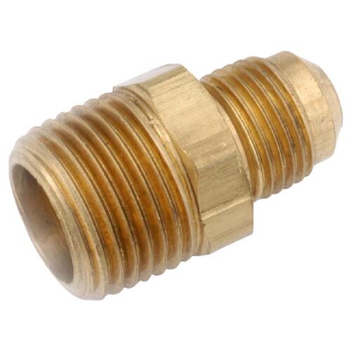 Anderson Metals 754048-0602AH Adapter 3/8" Male Flare in. X 1/8" D MIP Brass