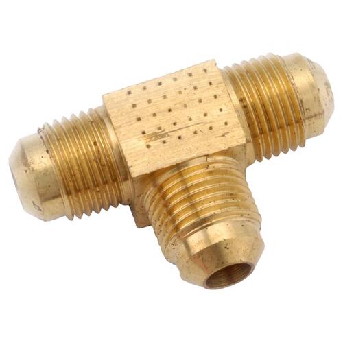 Tee 3/8" Male Flare X 3/8" D Male Flare Gold Brass