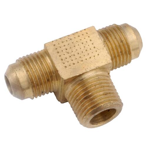 Branch Flare Tee 1/4" Flare in. X 1/4" D Flare Brass